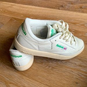Reebok classic club white sneakers
